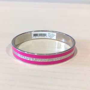 Marc by Marc Jacobs silver and fuschia pink bangle s/m MSRP $68